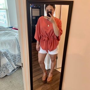 Hayden Pink Tie Waist Top